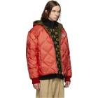 Gucci Reversible Red and Green Down Puffer Jacket