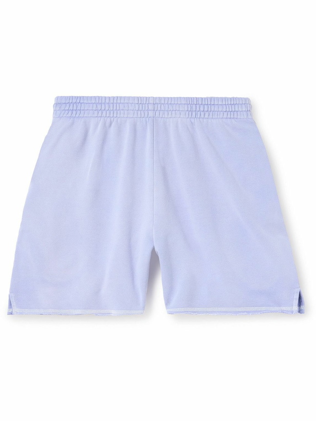 Photo: John Elliott - Skeptic Wide-Leg Cotton-Jersey Drawstring Shorts - Blue
