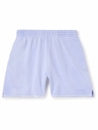 John Elliott - Skeptic Wide-Leg Cotton-Jersey Drawstring Shorts - Blue