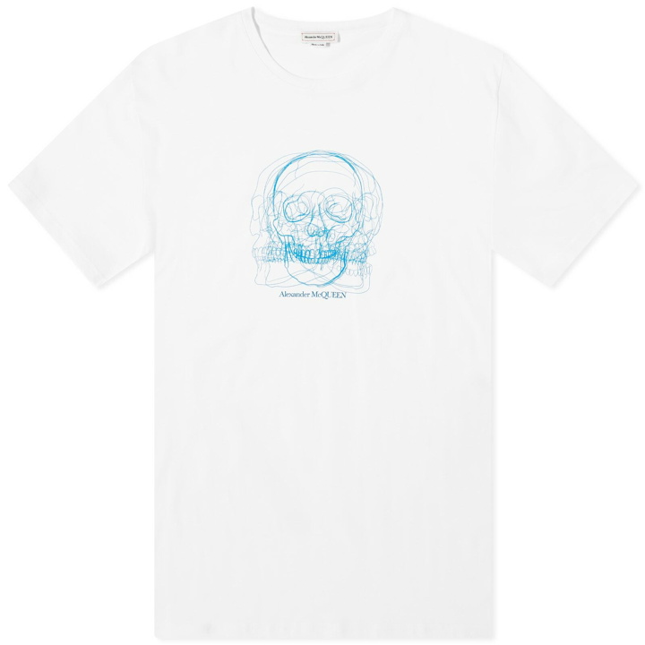 Photo: Alexander McQueen Men's Sketch Skull Print T-Shirt in White