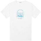 Alexander McQueen Men's Sketch Skull Print T-Shirt in White