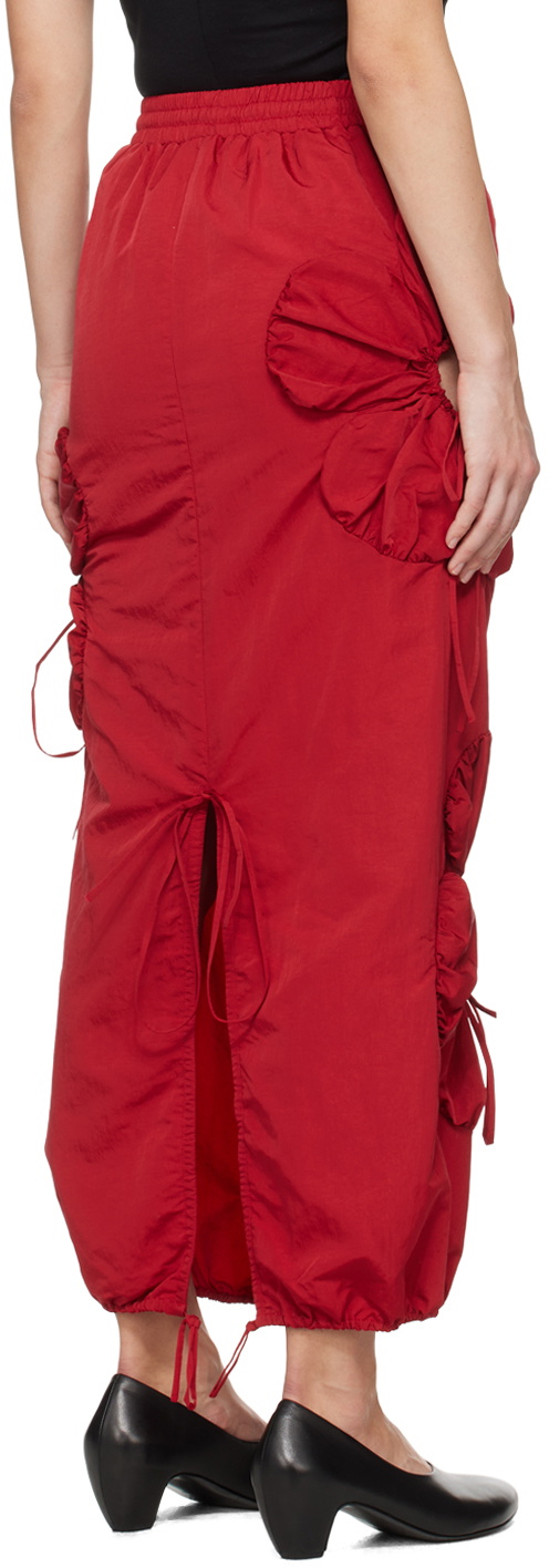 J.Kim Red Flower Maxi Skirt