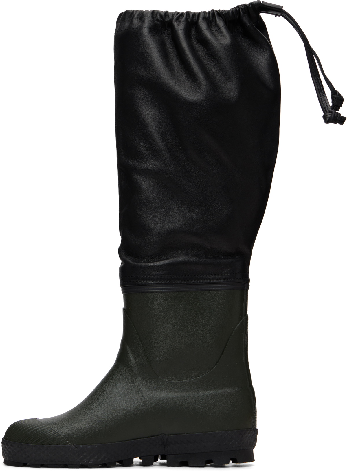 Rier Black & Green Ludwig Reiter Edition Farmer Rain Boots