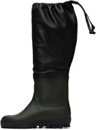 Rier Black & Green Ludwig Reiter Edition Farmer Rain Boots