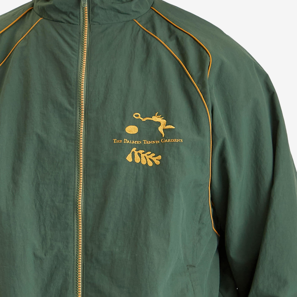 Palmes Men's Garden Track Jacket in Dark Green