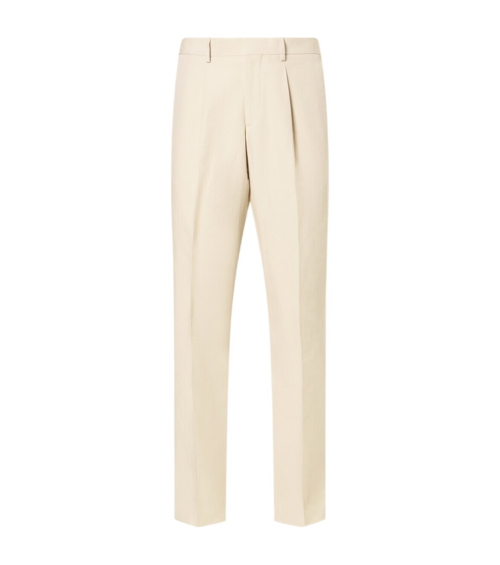 Photo: Lardini Linen, cotton, and silk straight pants