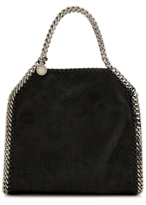 Photo: Stella Mccartney Falabella Mini Faux Suede Tote bag - Black - One Size