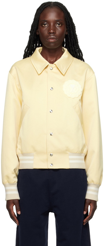 Photo: AMI Paris Off-White Ami de Cœur Bomber Jacket