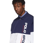 Polo Ralph Lauren Navy and White Polo Sport Windbreaker Jacket