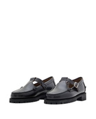 Sebago Georgina Lug Leather Loafer With T-bar