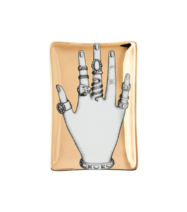 Photo: Fornasetti Mano Con Anelli porcelain ashtray