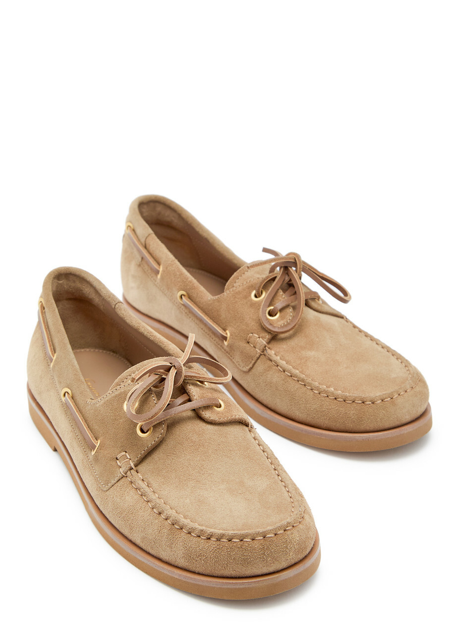 Gianvito Rossi Vande Suede Shoes Camel