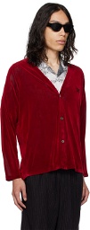 NEEDLES Red Embroidered Cardigan