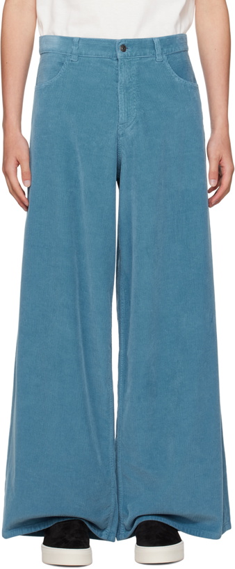 Photo: The Row Blue Chani Trousers