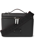 CHRISTIAN LOUBOUTIN - Kepipouch Rubber-Panelled Full-Grain Leather Messenger Bag - Black