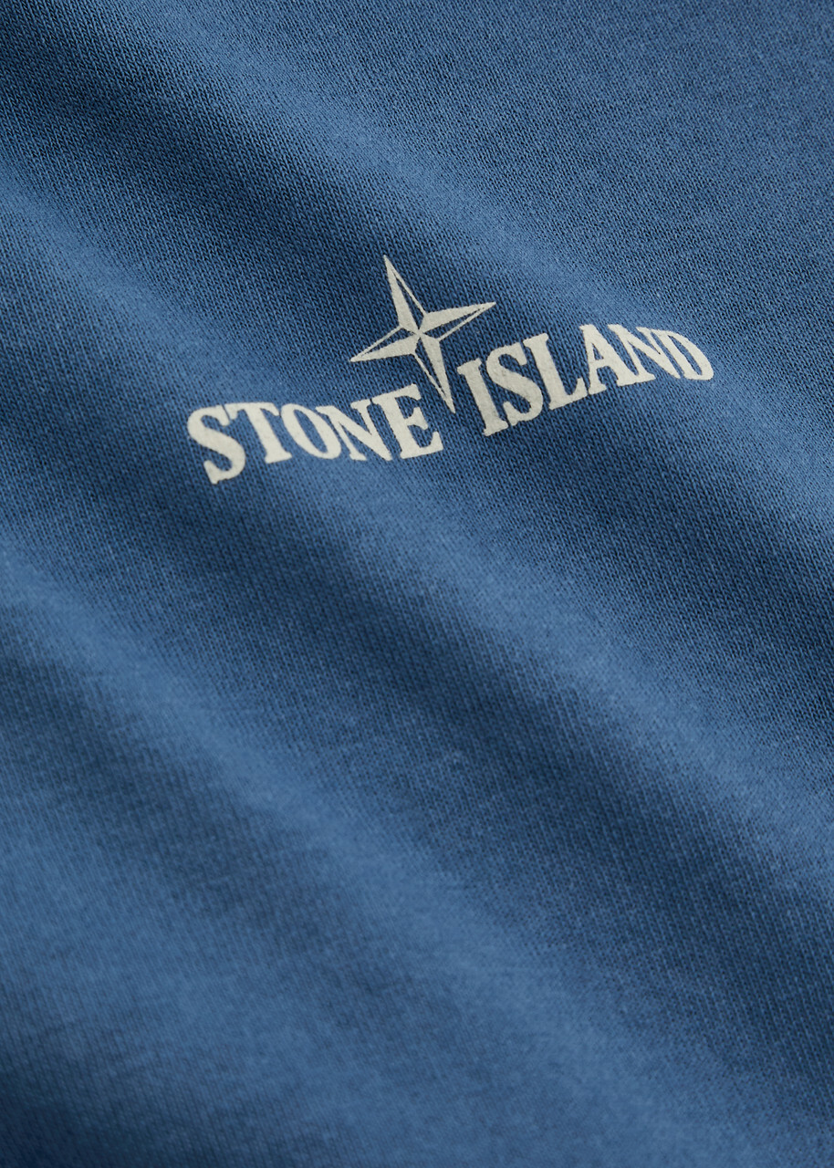 ★関税込み★ STONE  DARK BLUE COTTON T-SHIRT Stone Island Logo-print Cotton T-shirt Dark Blue Stone Island