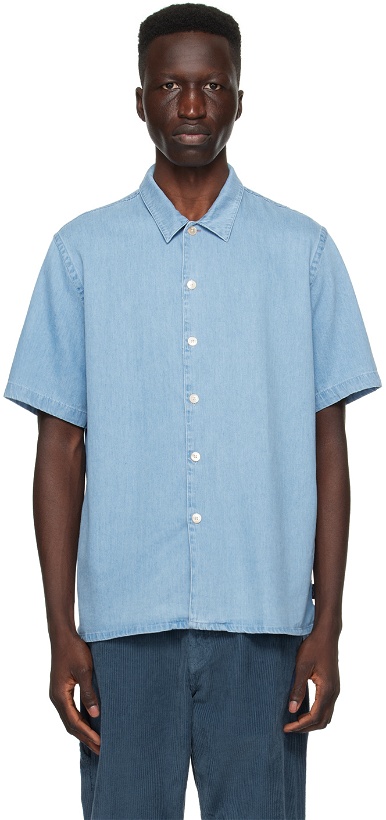 Photo: PS by Paul Smith Blue Vented Shirt