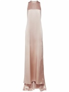 MAX MARA - Hoyo Sleeveless Silk Satin Long Dress