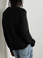 MILES LEON - Garden Merino Wool Sweater - Black