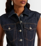 Sportmax Farfalla denim midi dress