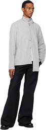MM6 Maison Margiela Gray Long Sleeve Scarf Sweatshirt