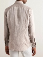 Incotex - Slim-Fit Linen Shirt - Neutrals