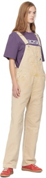 Carhartt Work In Progress Beige Bib Straight Overalls