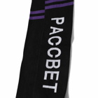 PACCBET Men's Side Logo Socks in Black