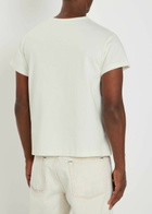 Second Layer Laidback Lover Printed Cotton T-shirt Cream
