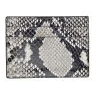 Balenciaga Black and White Snake Cash Card Holder