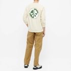 Afield Out Men's Long Sleeve Peace T-Shirt in Ivory