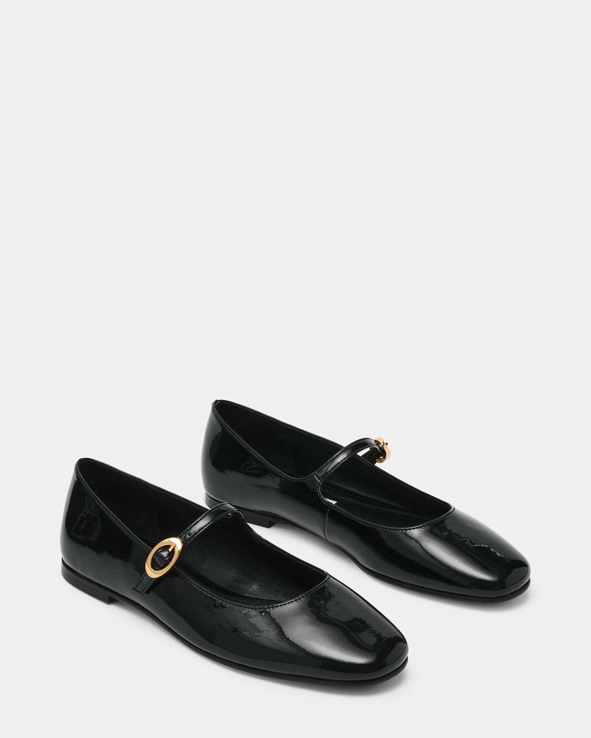 Steve Madden Lolli Flats in Black Patent