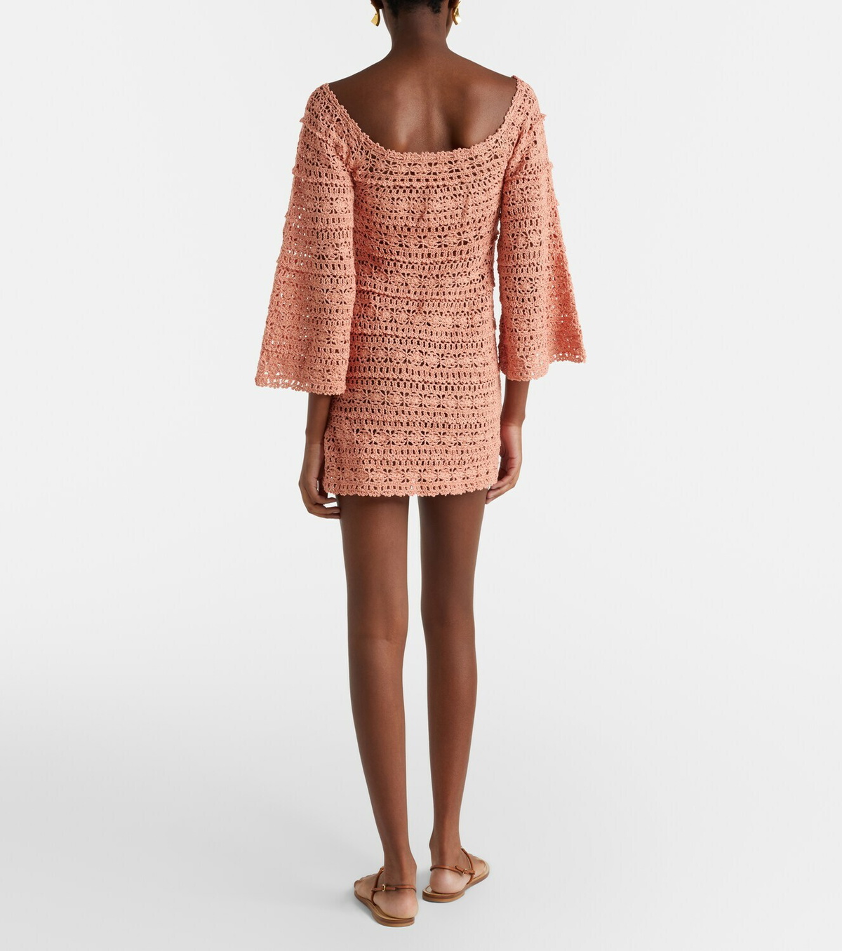 Anna Kosturova Bella crochet cotton minidress