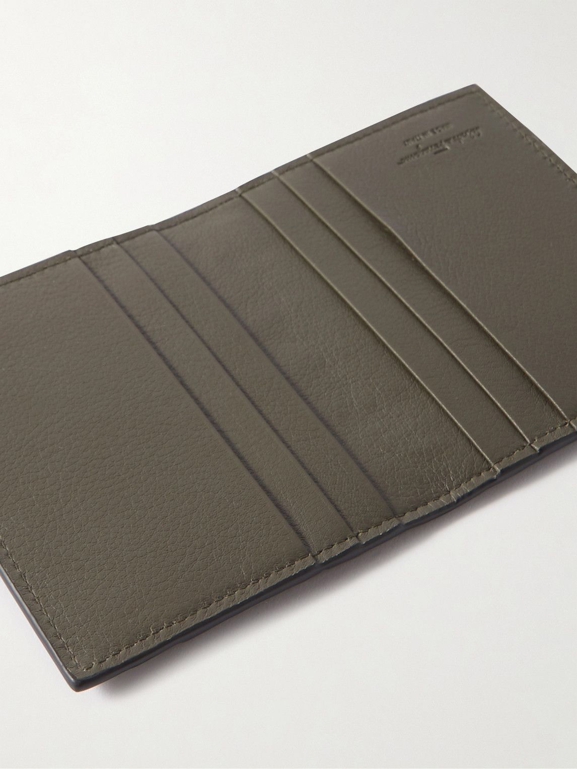 Ferragamo Gancini Embossed Billfold Wallet in Brown for Men