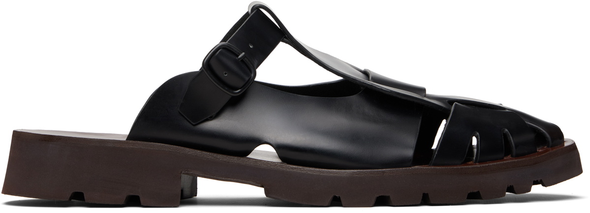 HEREU Black Canya Sport Sandals