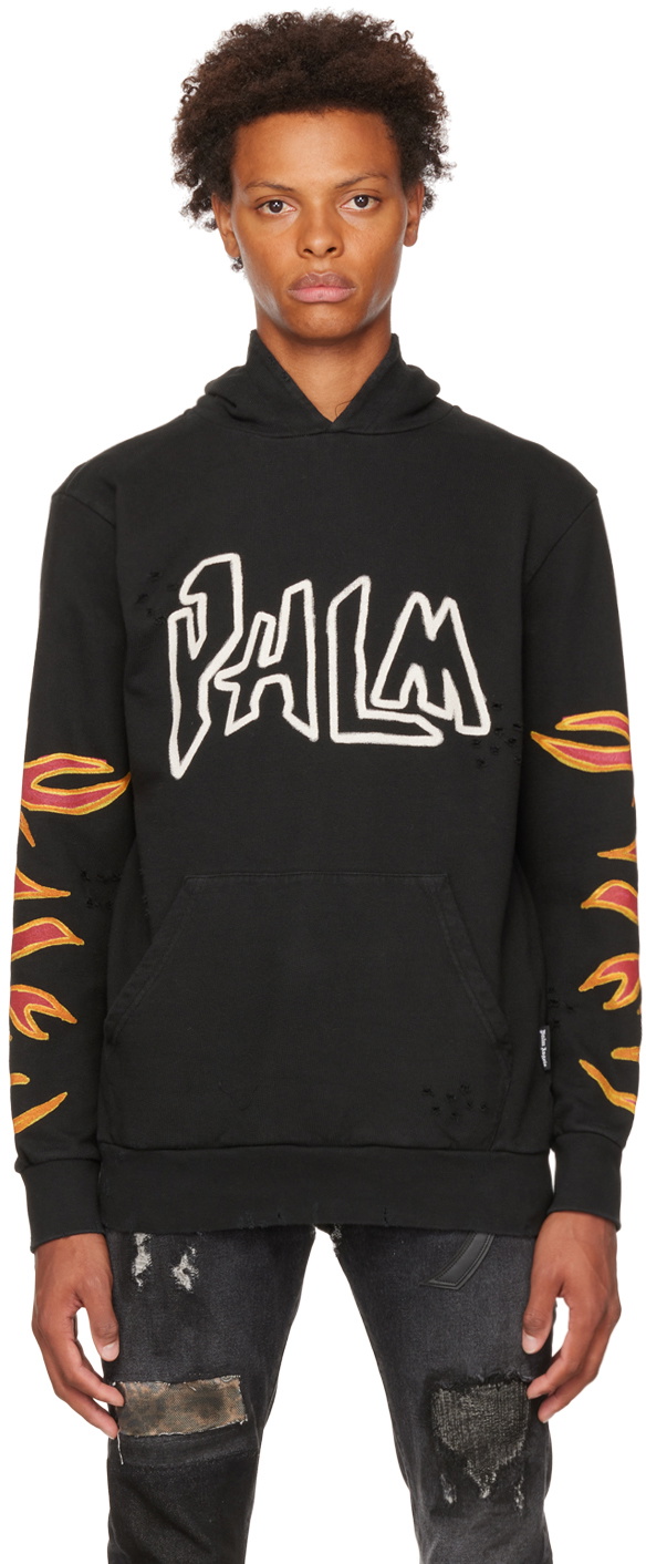 Palm angels flame hoodie hotsell