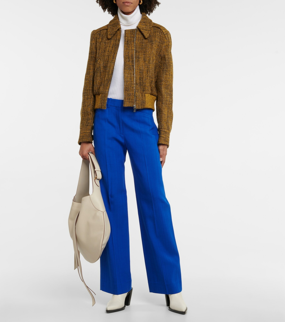 Victoria Beckham Half Moon Large leather shoulder bag Victoria Beckham