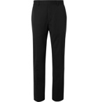 Fendi - Black Slim-Fit Tapered Virgin Wool-Twill Trousers - Black