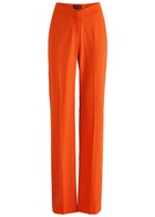 David Koma Straight-leg Stretch-wool Trousers Orange