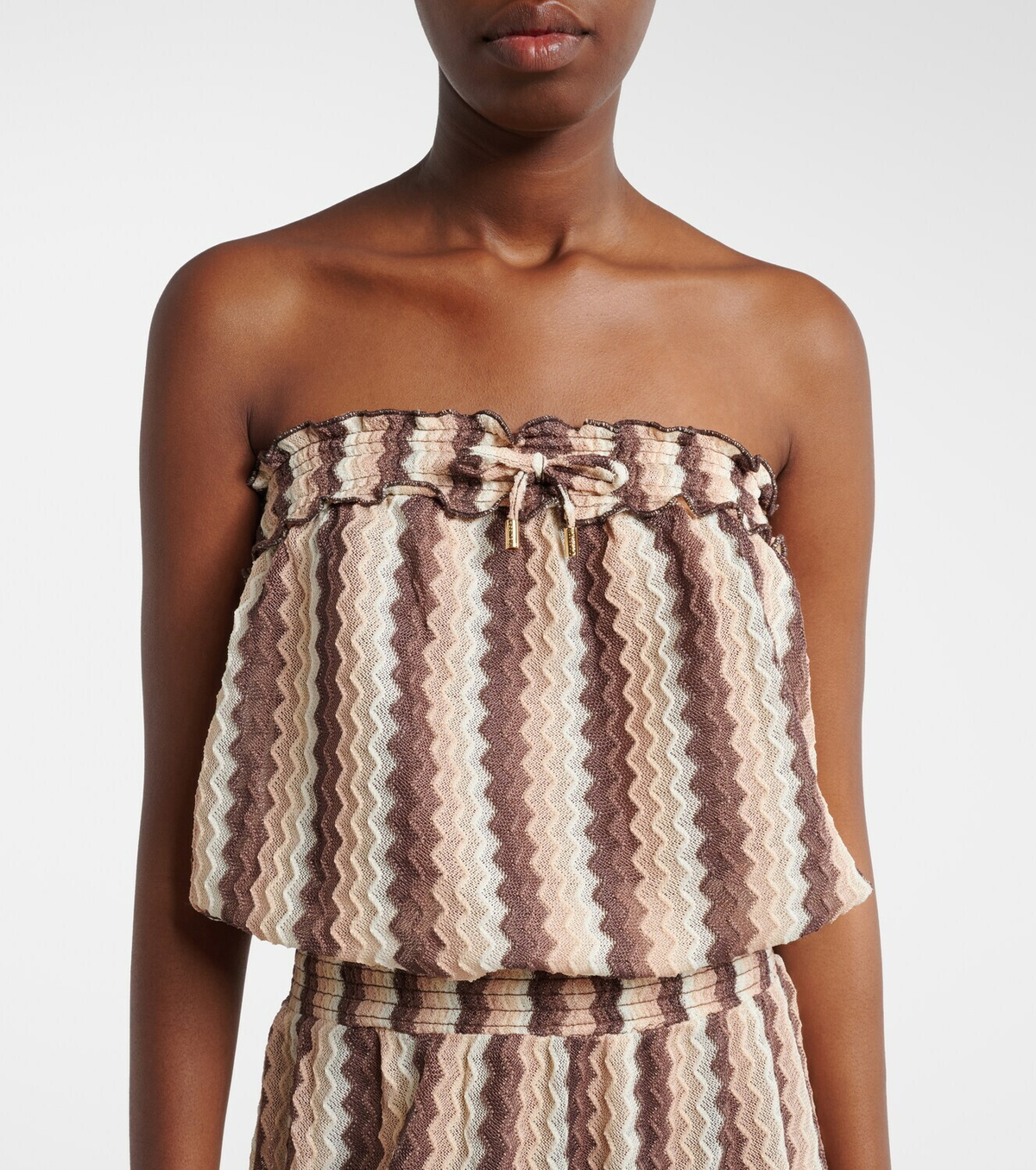 Melissa Odabash Viv striped jumpsuit
