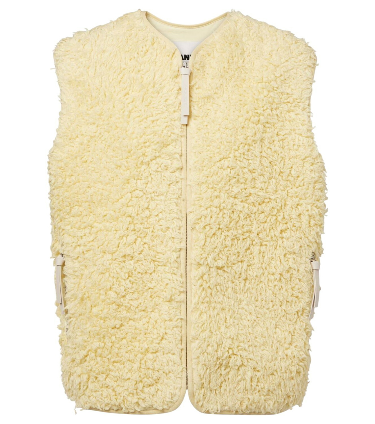 Jil Sander Off-White Medium Fill Down Vest Jil Sander