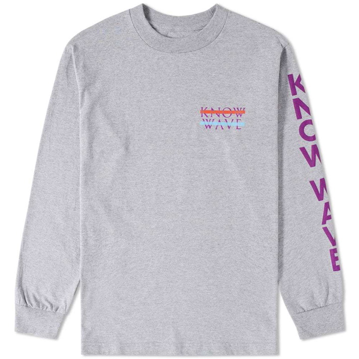 Photo: Know Wave Long Sleeve Arm Logo Tee Grey