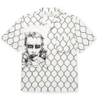 Off-White - Camp-Collar Printed Crepe Shirt - White