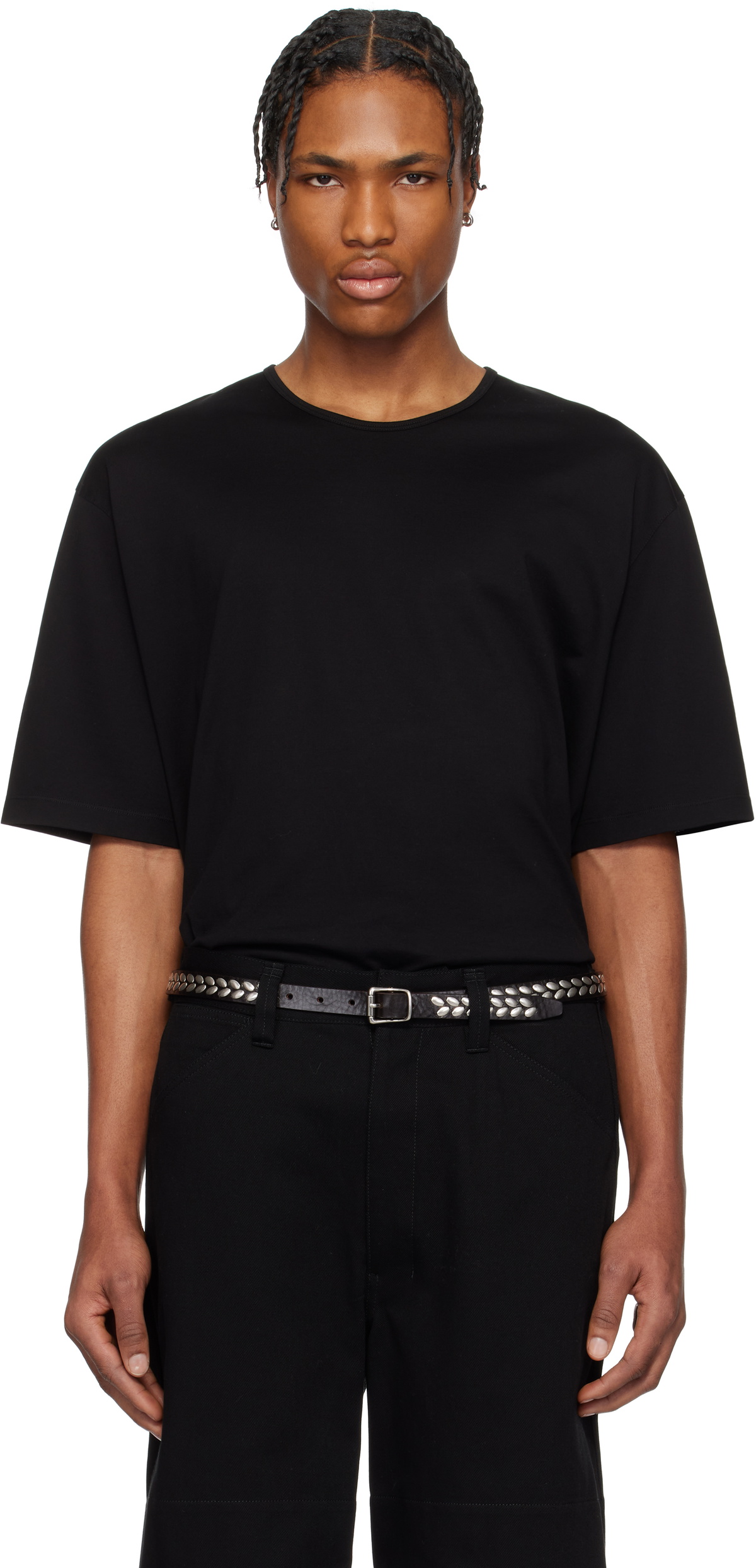 LEMAIRE Black Relaxed T-shirt Lemaire
