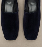 The Row Safi velvet loafers
