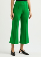 Day Birger ET Mikkelsen Berger Cropped Stretch-jersey Trousers Green XS (UK6 / XS)