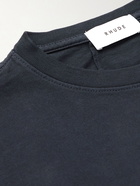 Rhude - Printed Cotton-Jersey T-Shirt - Blue