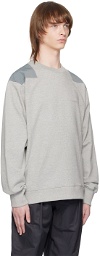 HGBB STUDIO Gray Embroidered Sweatshirt