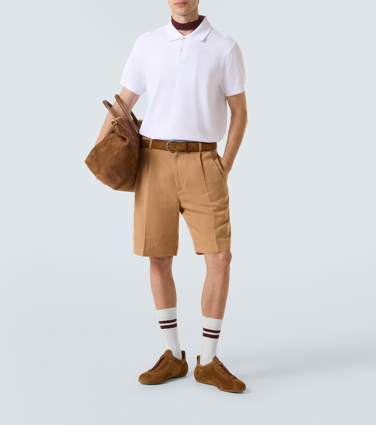Dunhill Davies Automotive suede sneakers