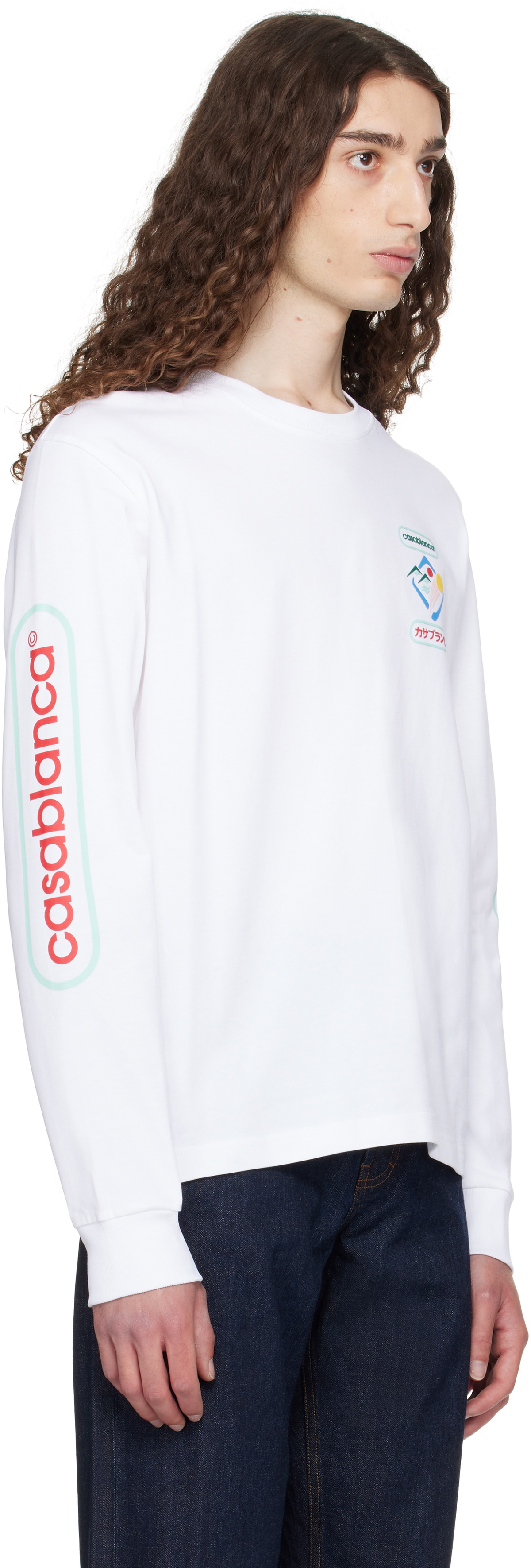 ★送関込み★ Casablanca THE BEAUTY OF THE WORLD Tシャツ Casablanca Looking At The Beauty Of The World Printed T